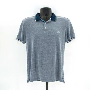 Original Penguin Polo Shirt / Heathered Blue / Men's MEDIUM